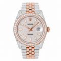 Datejust Two-Tone Everose Gold Diamonds Dial Index